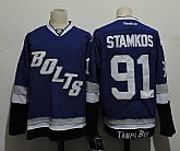 Tampa Bay Lightning #91 Stamkos Blue Third Stitched Jersey,baseball caps,new era cap wholesale,wholesale hats
